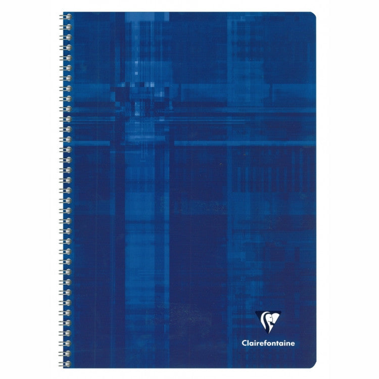 Clairefontaine Wirebound Notebook - French ruled 60 sheets - 6 3/4 x 8 3/4 - Assorted