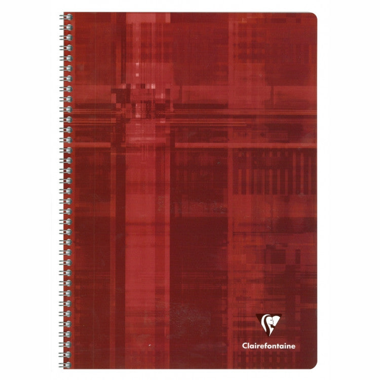 Clairefontaine Wirebound Notebook - French ruled 60 sheets - 6 3/4 x 8 3/4 - Assorted