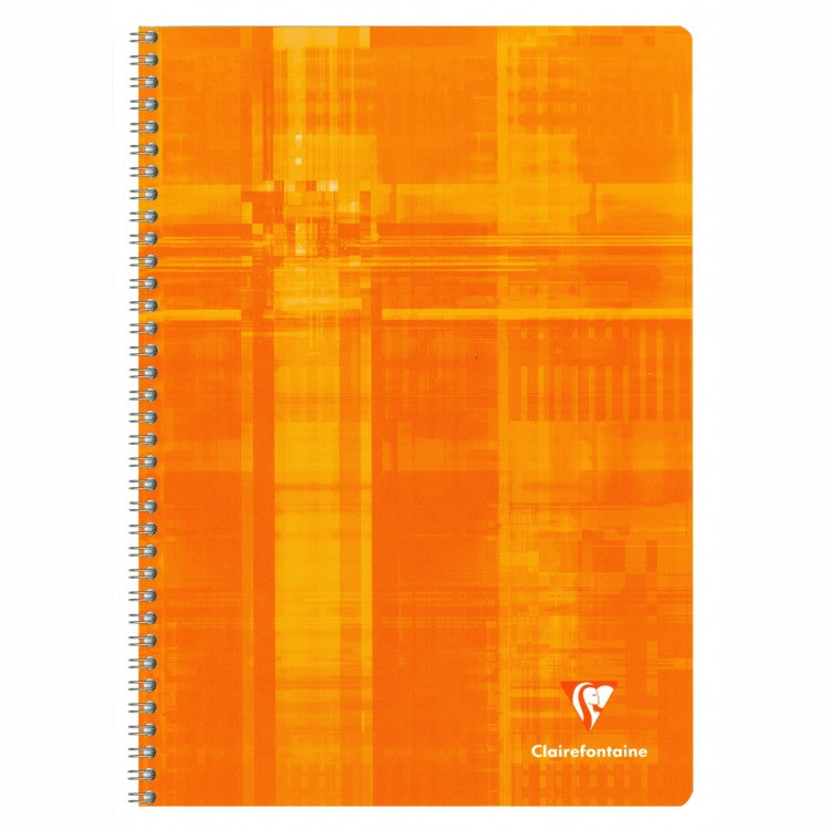 Clairefontaine Wirebound Notebook - French ruled 60 sheets - 6 3/4 x 8 3/4 - Assorted