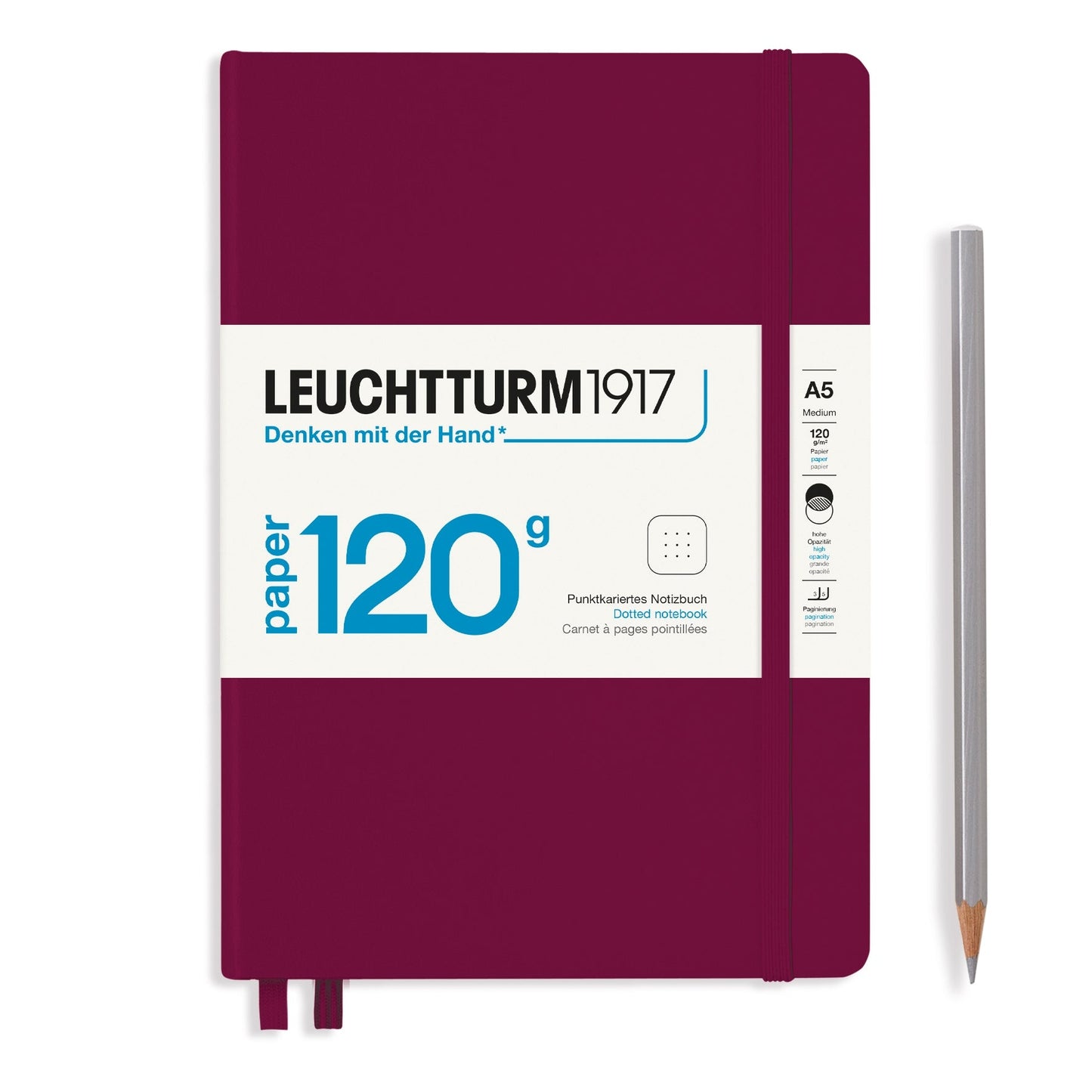Leuchtturm A5 120g Hardcover Notebook - Dot Grid