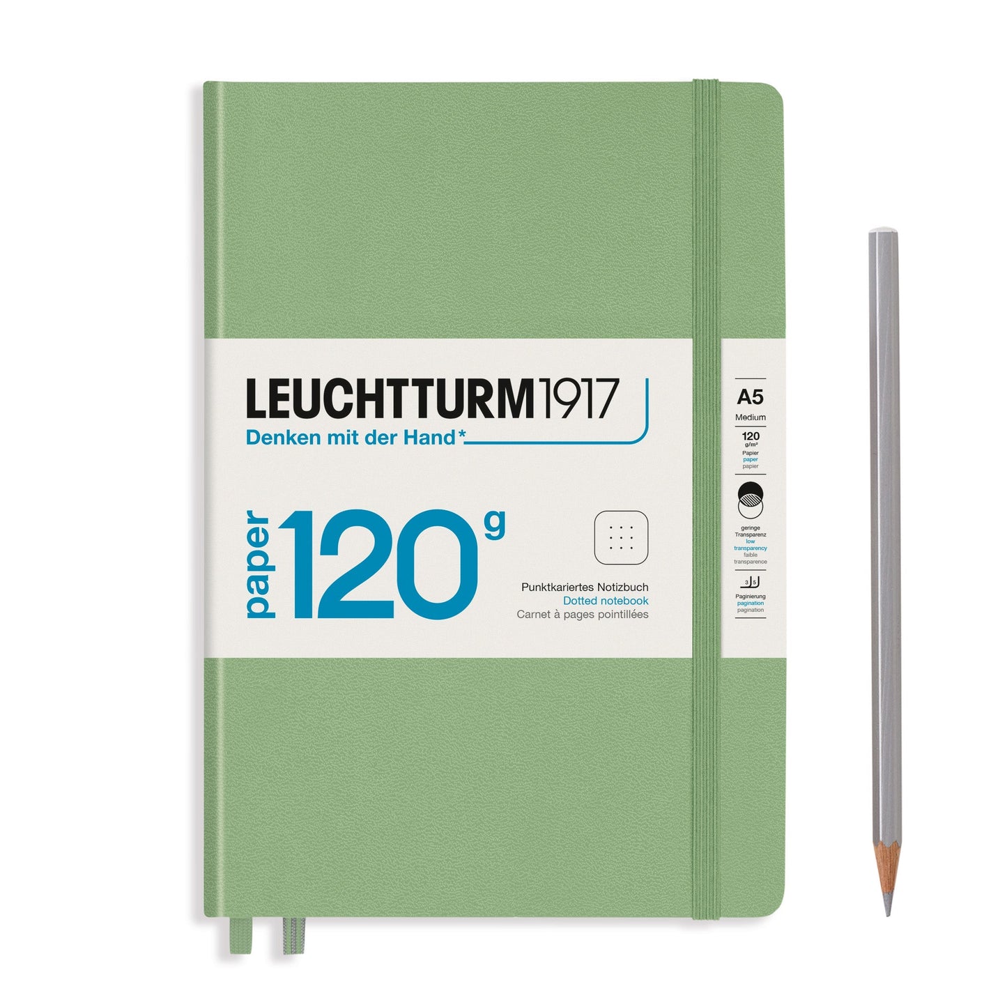 Leuchtturm A5 120g Hardcover Notebook - Dot Grid