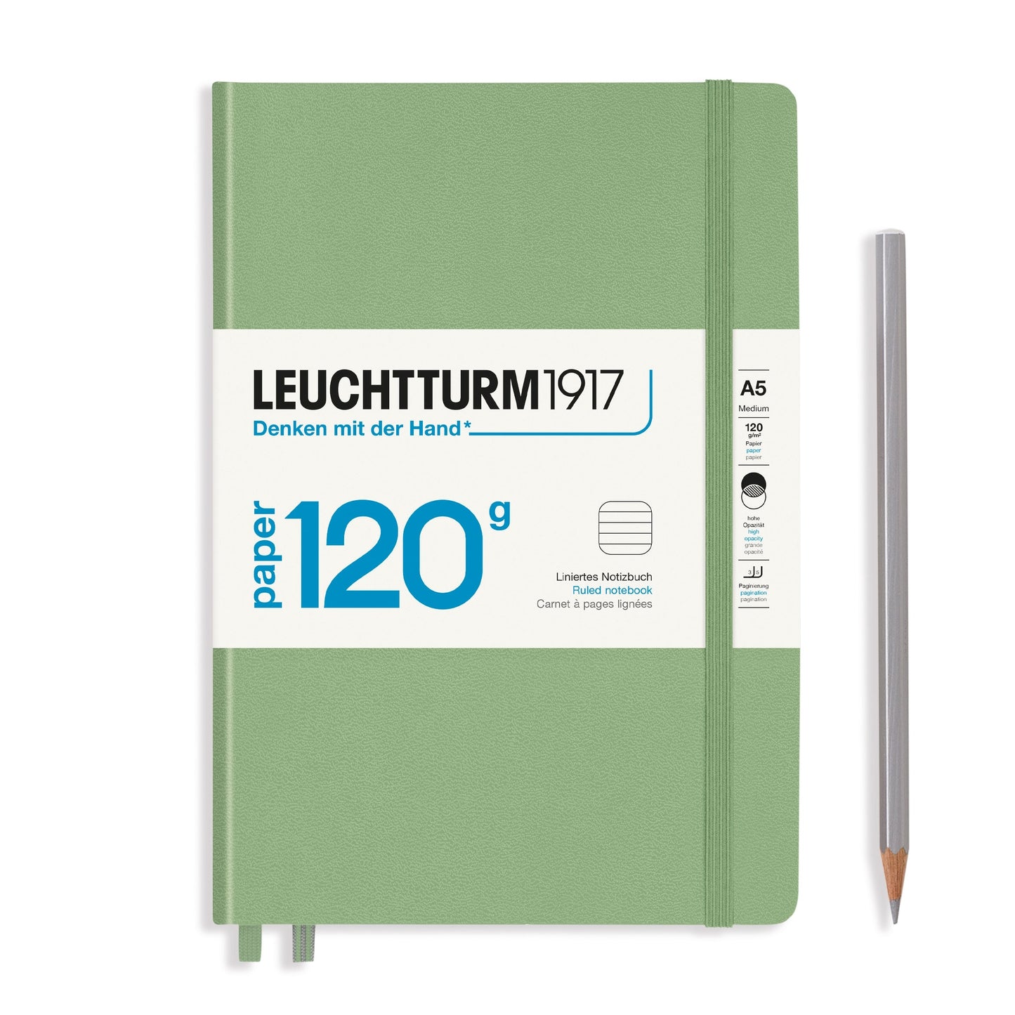 Leuchtturm A5 120g Hardcover Notebook - Ruled