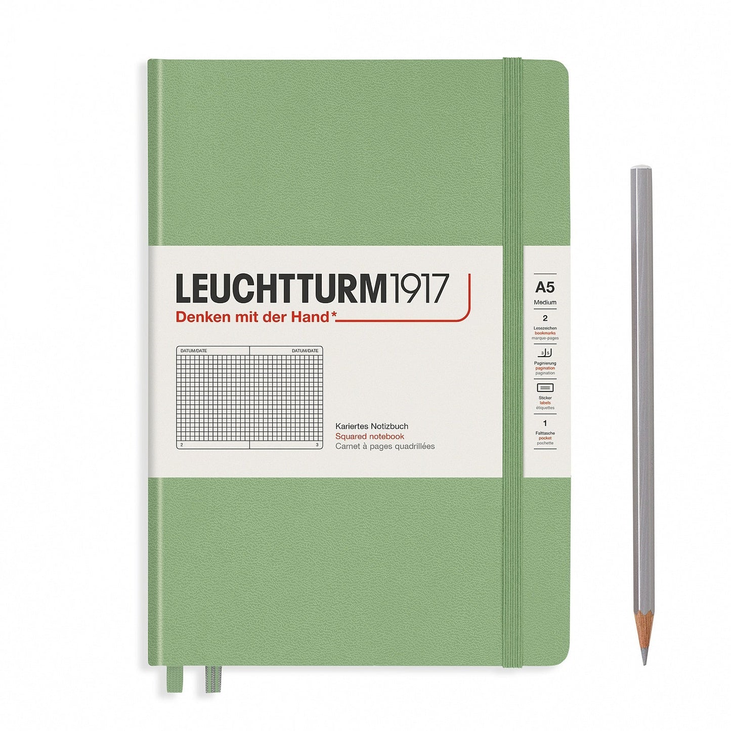 Leuchtturm A5 Hardcover Notebook - Squared